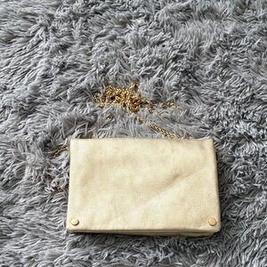 Street Level Metallic Crossbody Bag with Chain